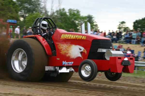 Supernatural pulling tractor